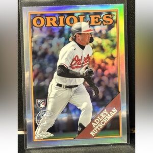 Adley Rutschman 2023 Topps Chrome Refractor Orioles Rookie RC Baseball Card